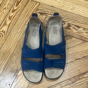 Hotter Navy Open-Toe Sandals